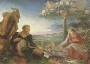 Philipp Otto Runge Rest on the Flight into Egypt (mk09) oil painting reproduction